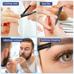 QLNE ciseaux vibrissac précision ciblée pour sourcils