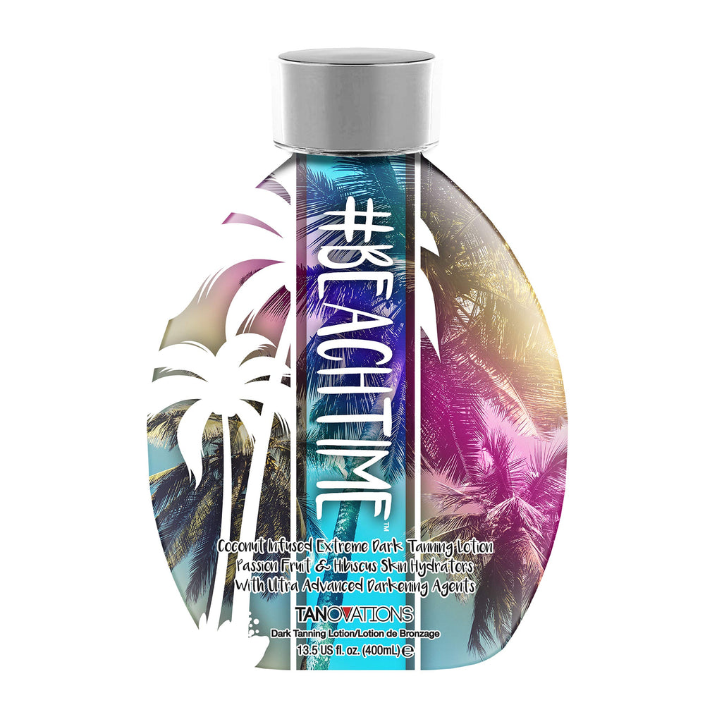 QLV Beachtime flacon-bronzage-fonce pour bronzage intérieur et extérieur.
