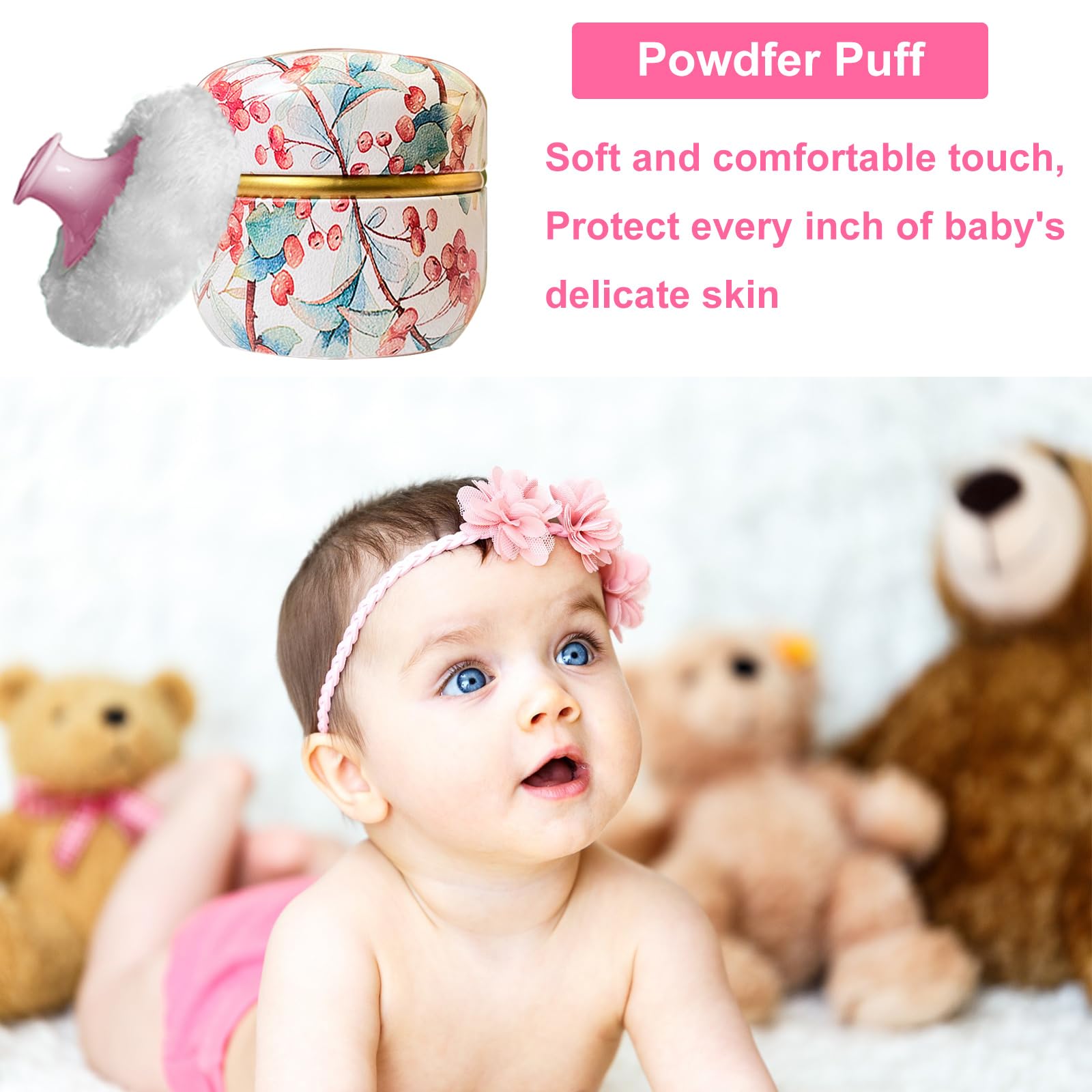 Compact voyage poudre Qopoto, portable sans fuite.