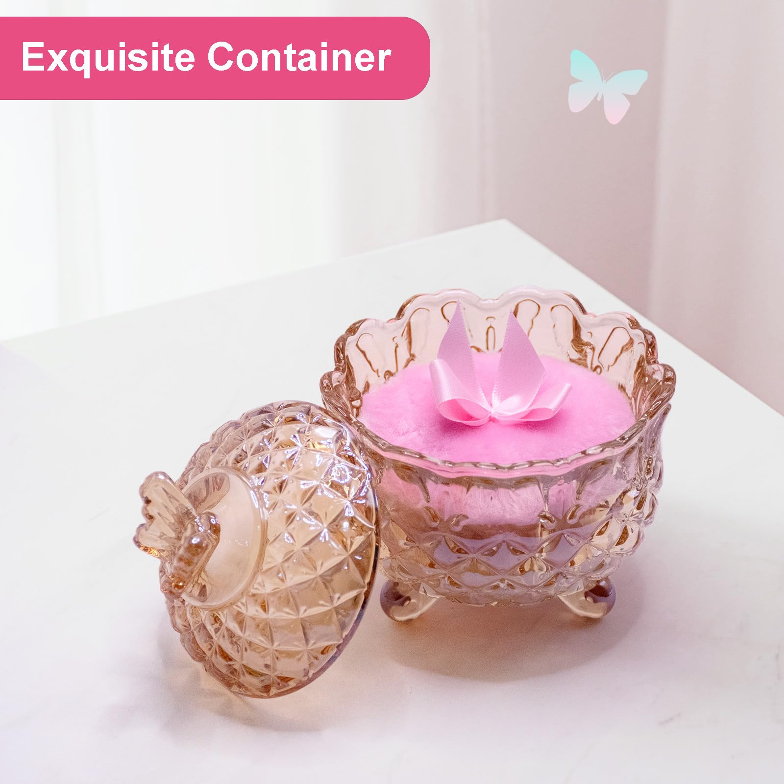 Pouf poudre corps Qopoto, douceur sur peau et couverture homogène.