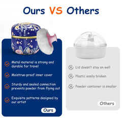 Qopoto pouf-poudre usage quotidien pour peau sensible et douceur.