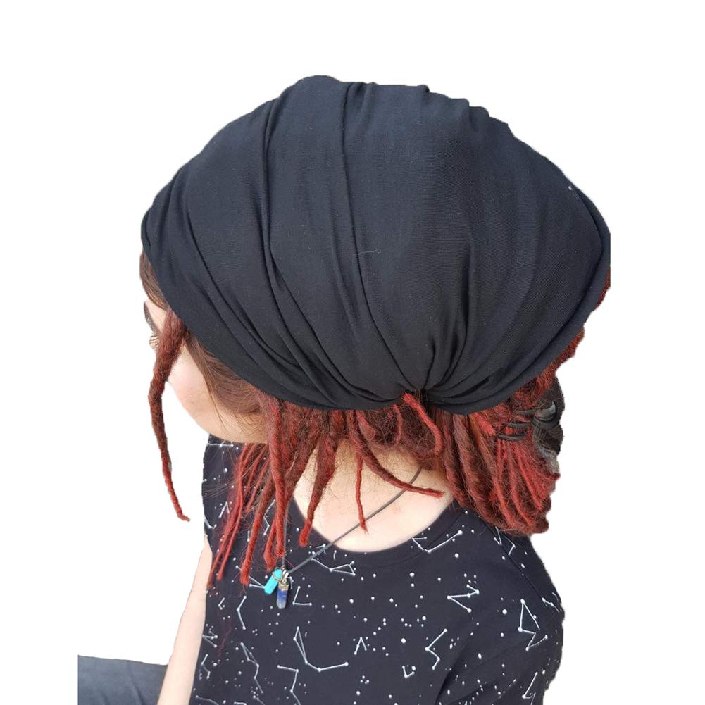 Qovelly Tube Dreadlocks blanc: couverture douce pour locs et twists nocturnes.