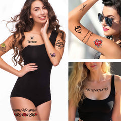 Tatouage Qpout visage, fil de fer barbelé, effet dramatique et temporaire.