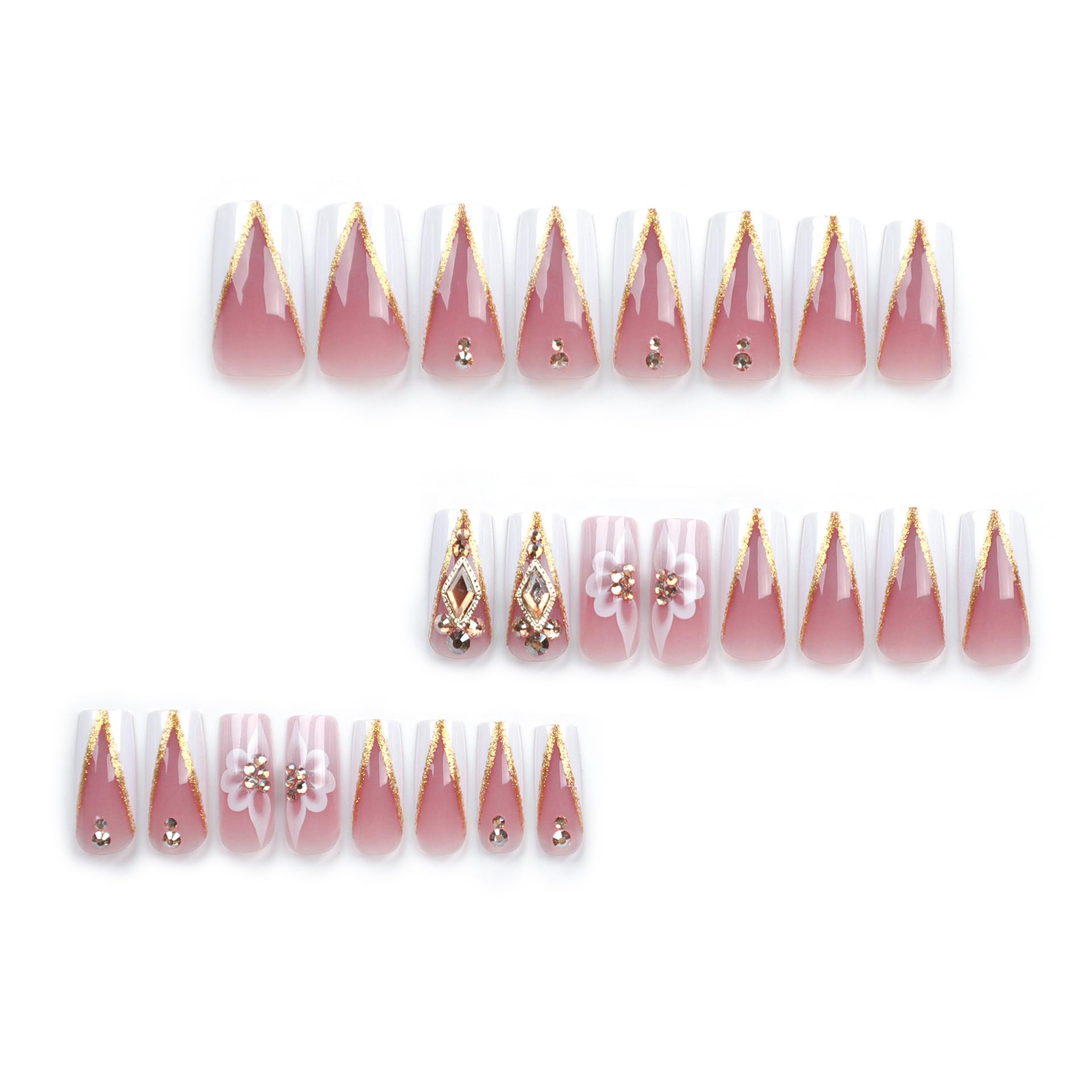 QQPPOLIU ongles fleurs: allure délicate, idéale pour événements printaniers.