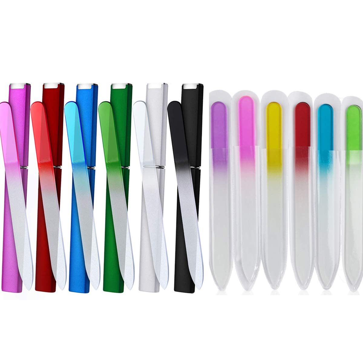 QRWT lime-ongle-verre-cristal-avec-etui, pratique et durable pour le rangement.
