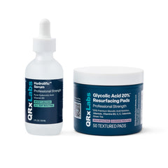 QRxLabs tampons acide glycolique 20% : exfoliation douce et peau lisse