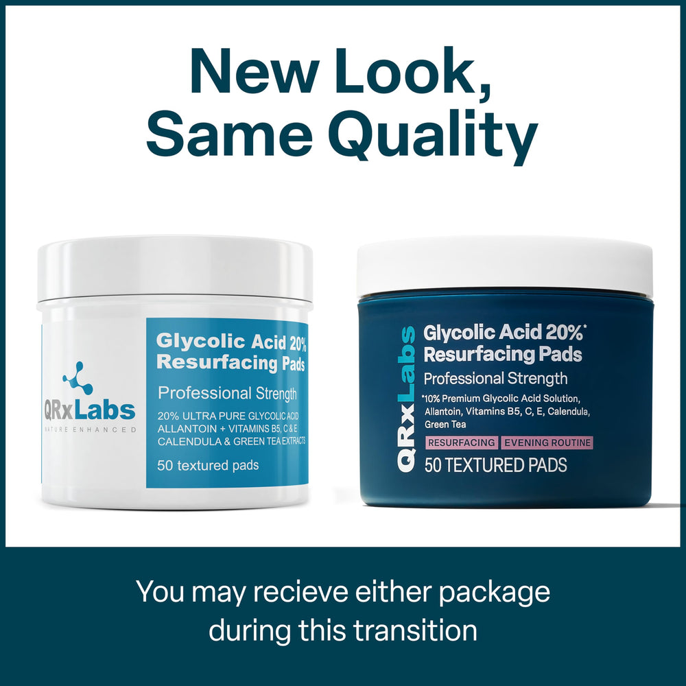 QRxLabs tampons visage et corps, application précise et quotidienne.