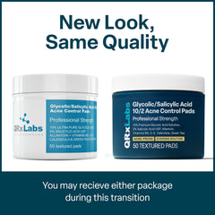 Premier plan: disque exfoliant QRxLabs, texture non-tissée pour exfolier en douceur