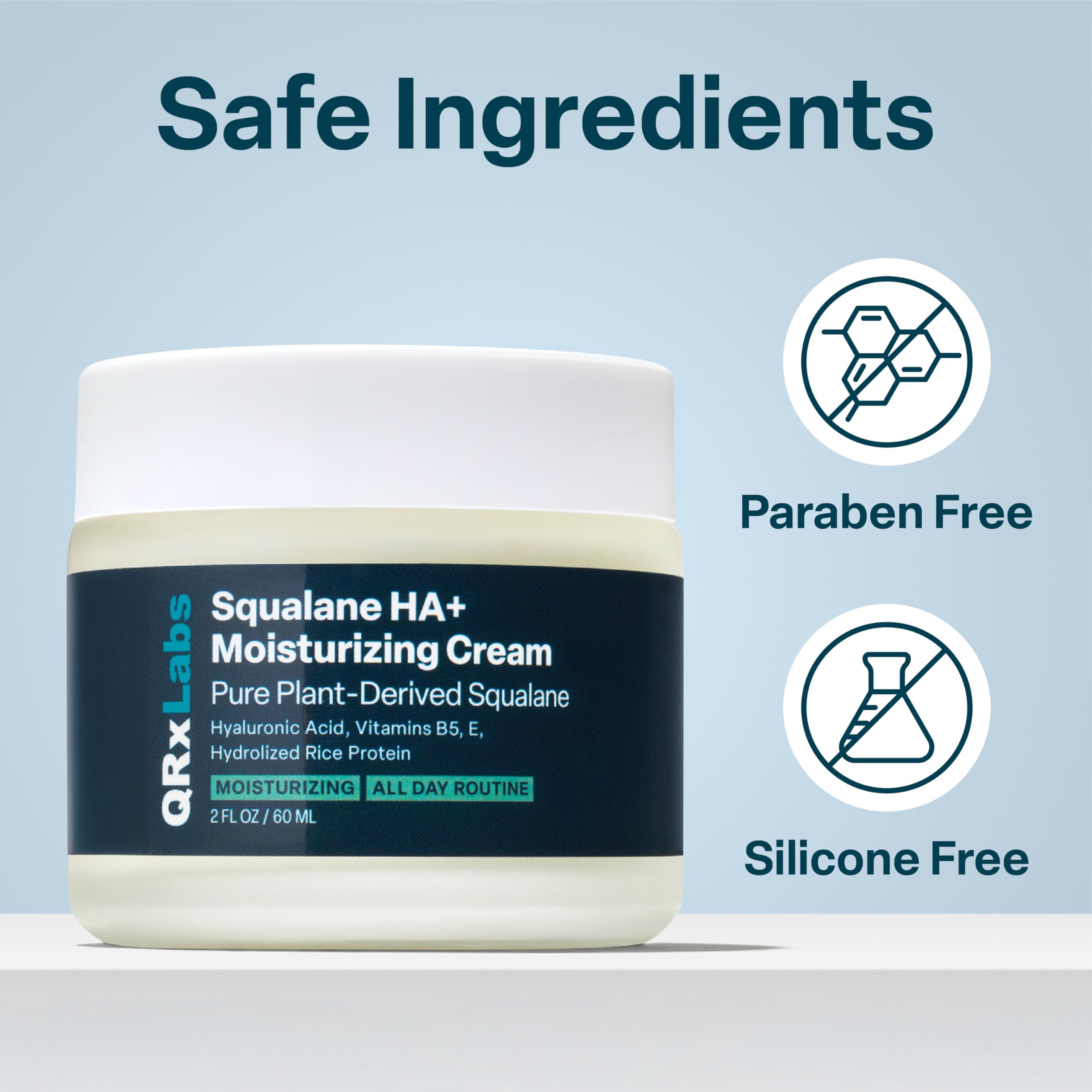 QRxLabs formule sans silicone, soin plus léger et respectueux