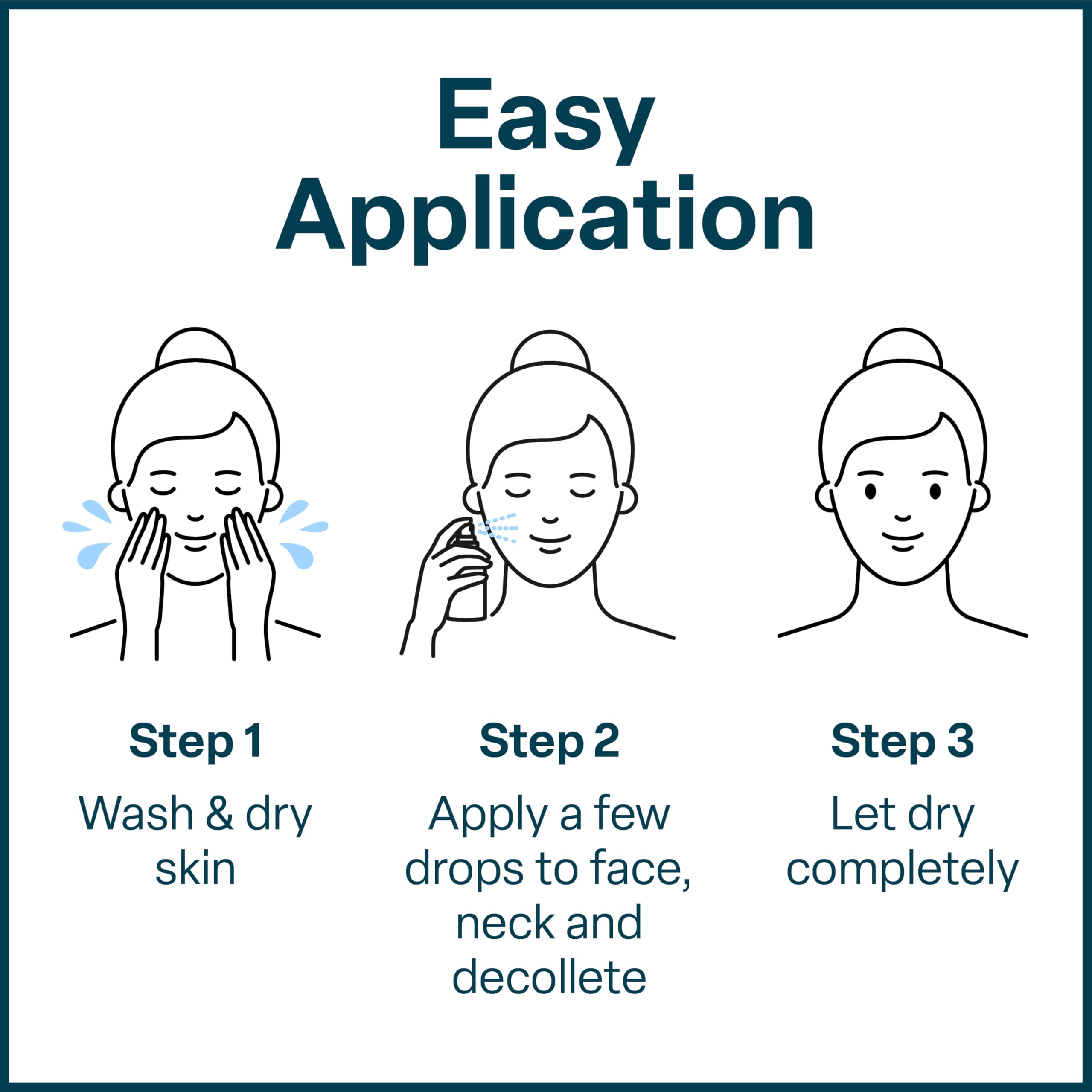 Application matin du sérum QRxLabs pour démarrer la journée hydratée.