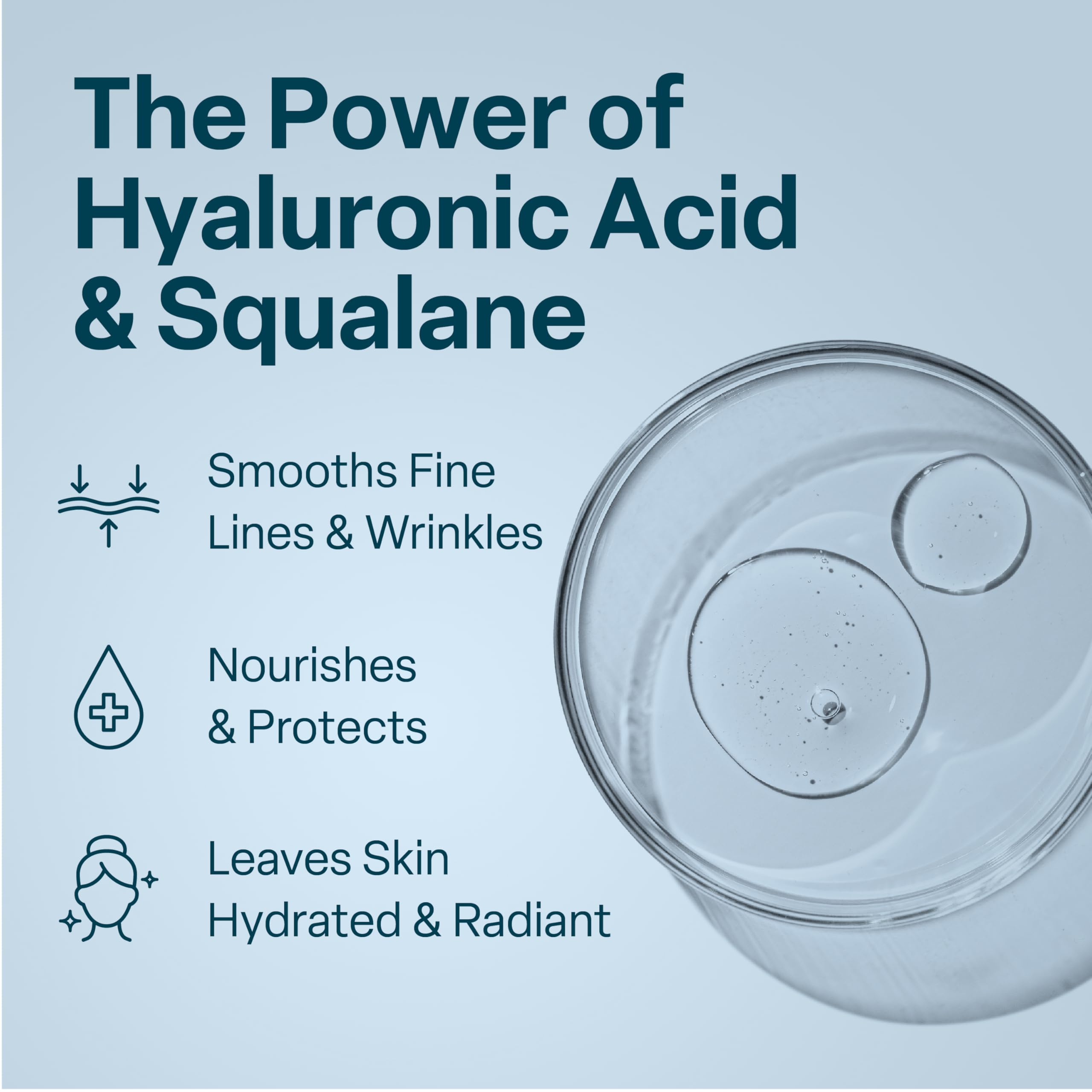 QRxLabs texture de crème visage squalane, absorption rapide et douceur