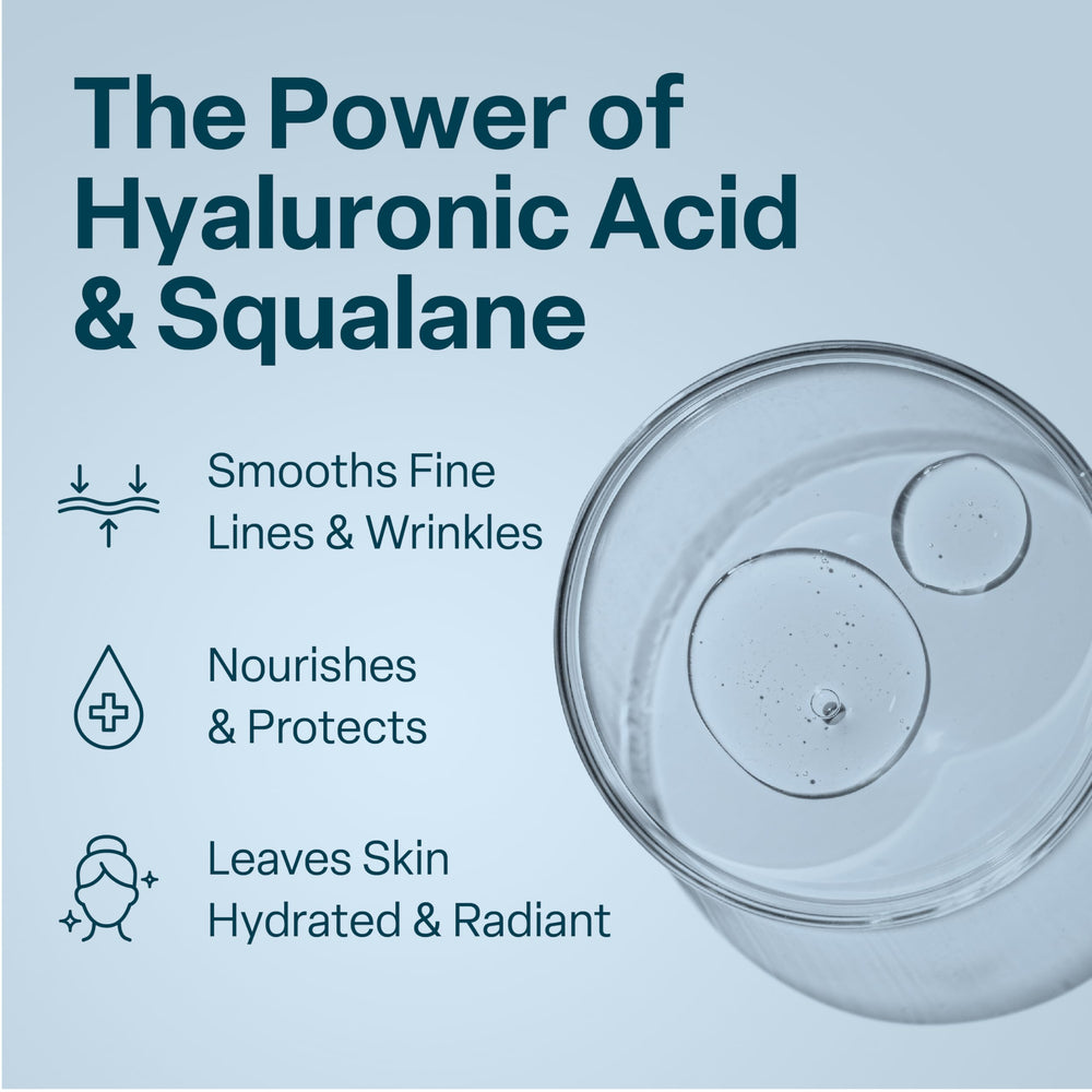 QRxLabs texture de crème visage squalane, absorption rapide et douceur