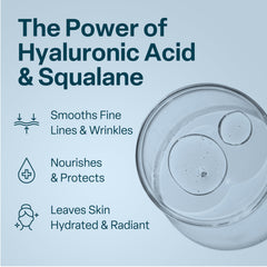 QRxLabs texture de crème visage squalane, absorption rapide et douceur