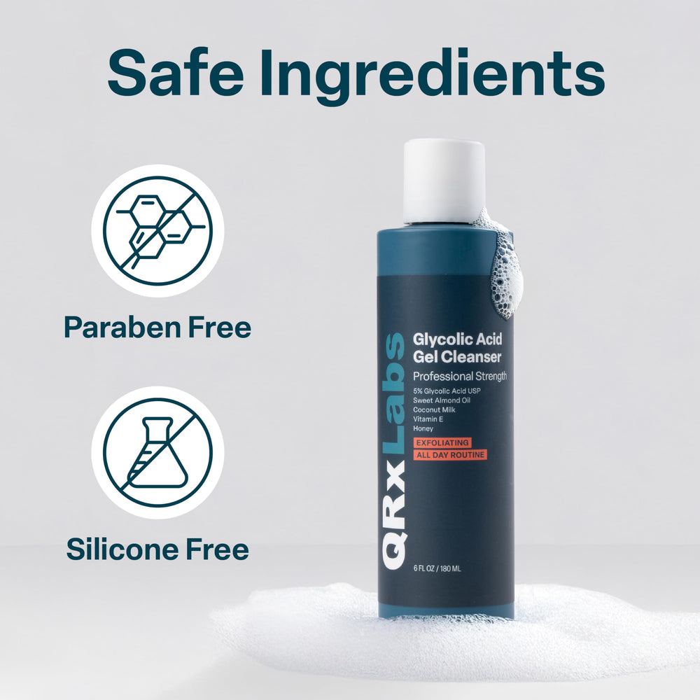 QRxLabs: utilisation quotidienne matin et soir pour routine efficace.