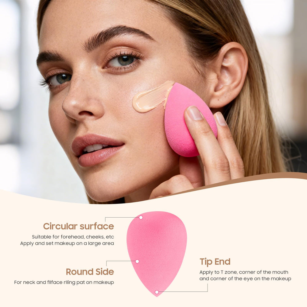 QSdywlyd éponge maquillage utilisation humide ou sèche pour fond de teint et poudre