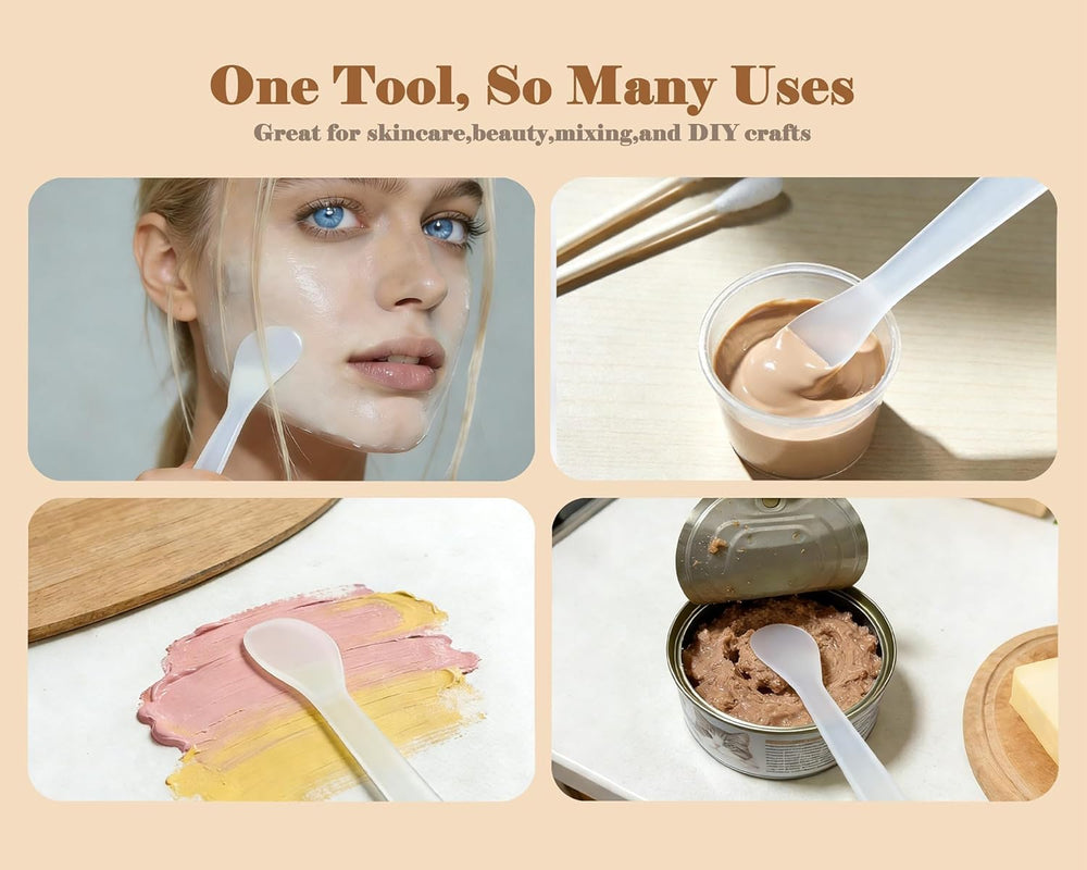 QsQueen spatule cosmétique blanche usage professionnel en institut.