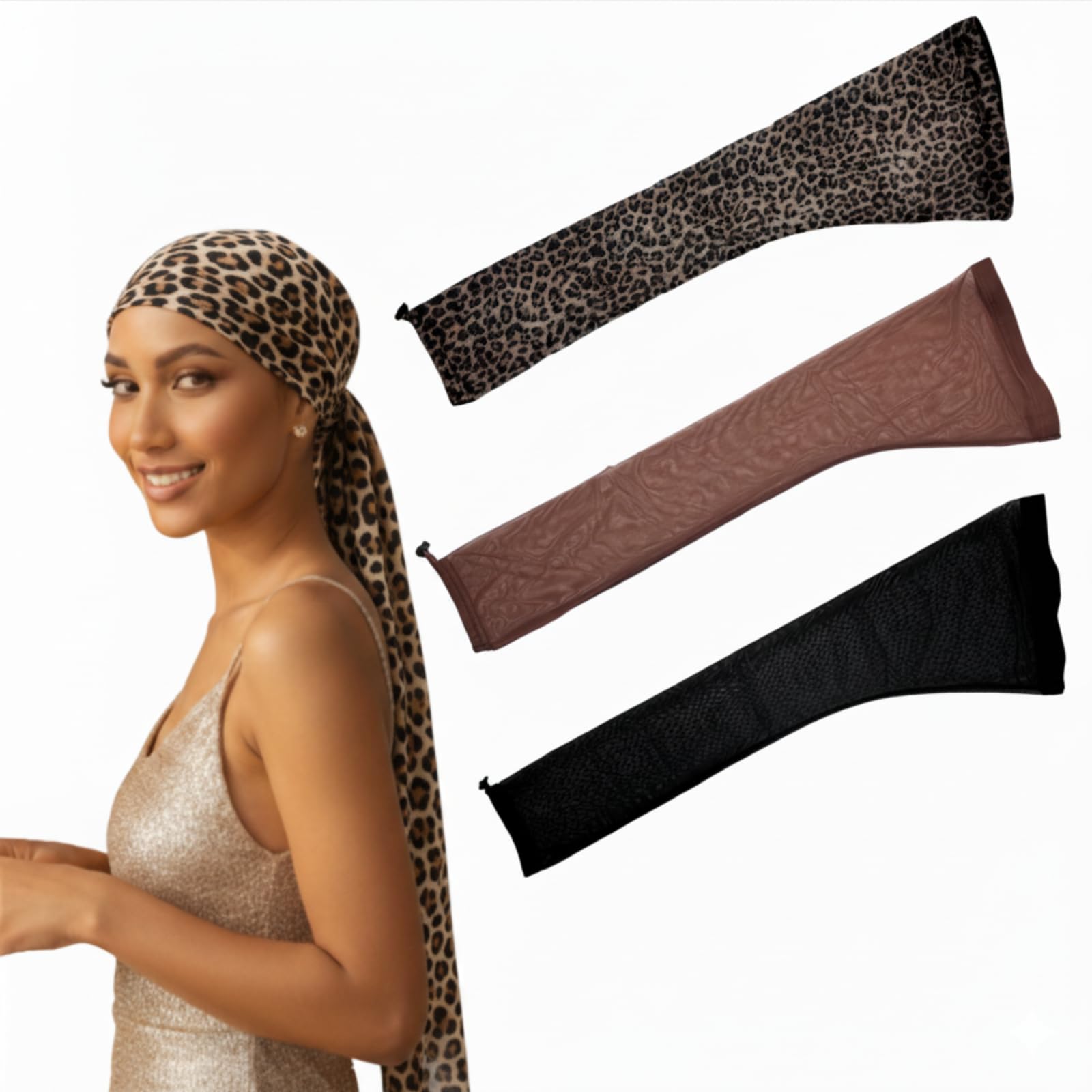 Qtaikong Loc Sleeve noir — ensemble 3 pièces, protection légère pendant l'entraînement.