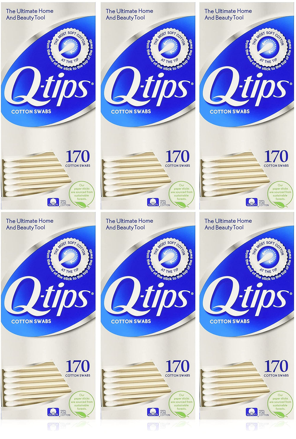 Qtips bâtonnets de coton, nettoyage en douceur pour zones sensibles et soins quotidiens.