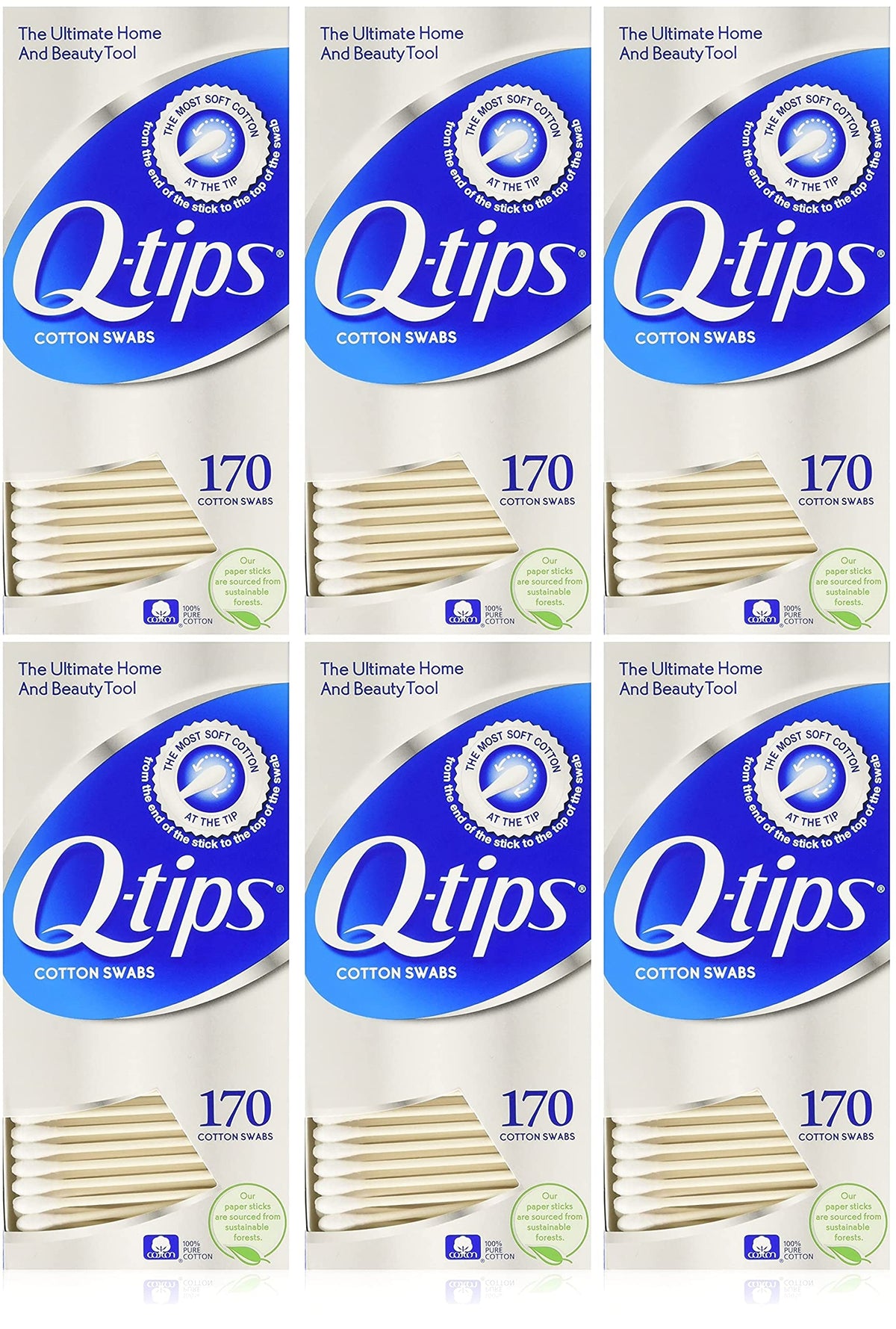 Qtips bâtonnets de coton, nettoyage en douceur pour zones sensibles et soins quotidiens.