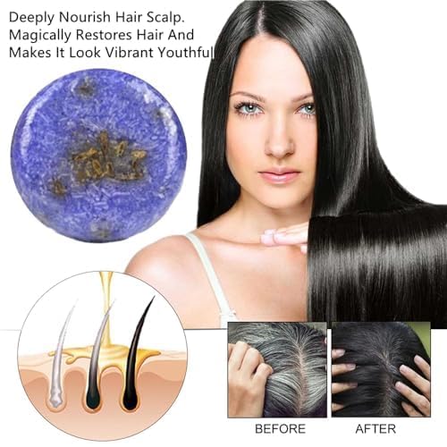 QUAAM barre-shampoing couleur naturelle cheveux gris, utilisation quotidienne