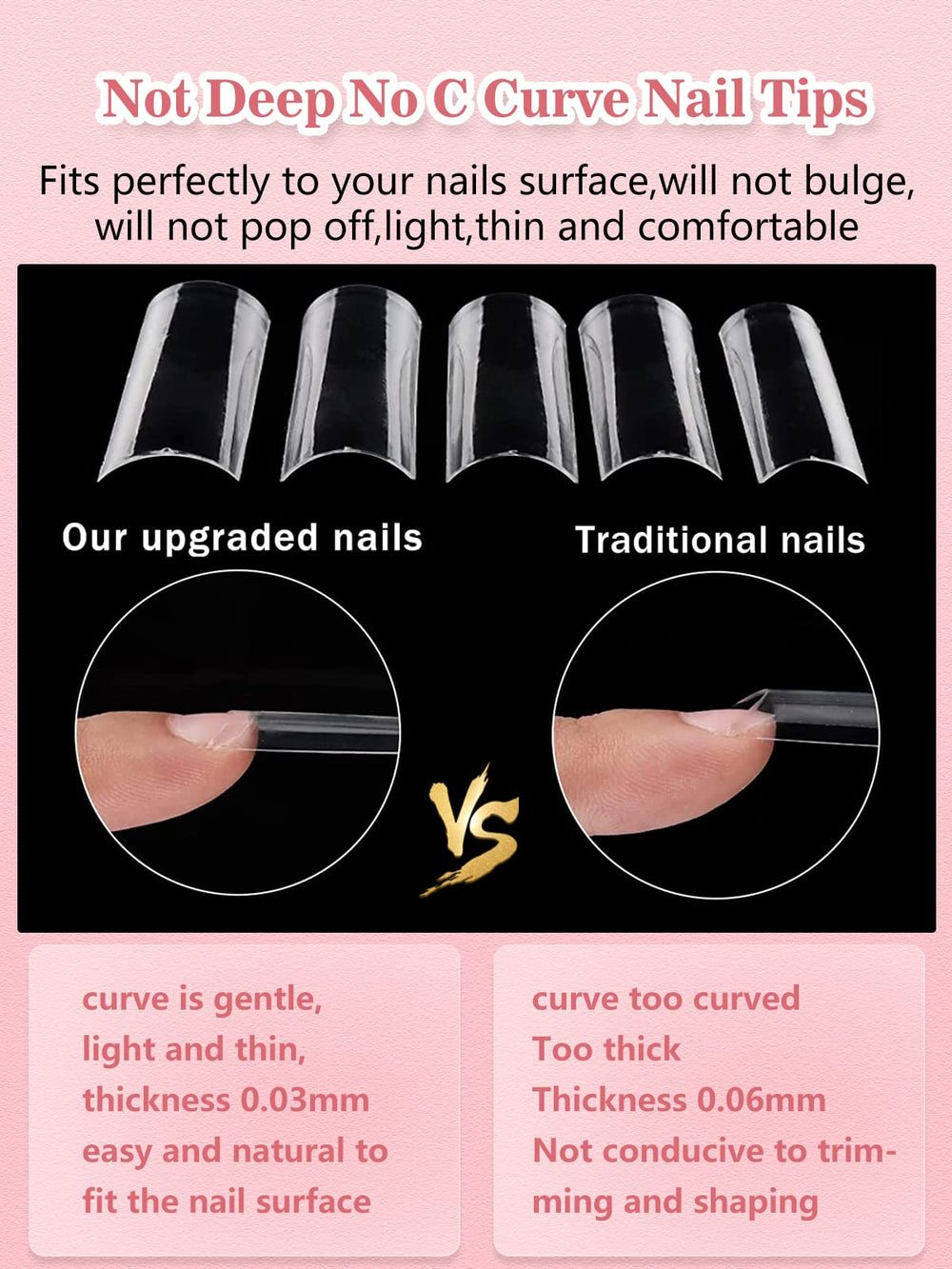 Tip Quaferen en résine douce, sûr et sans odeur pour vos ongles.