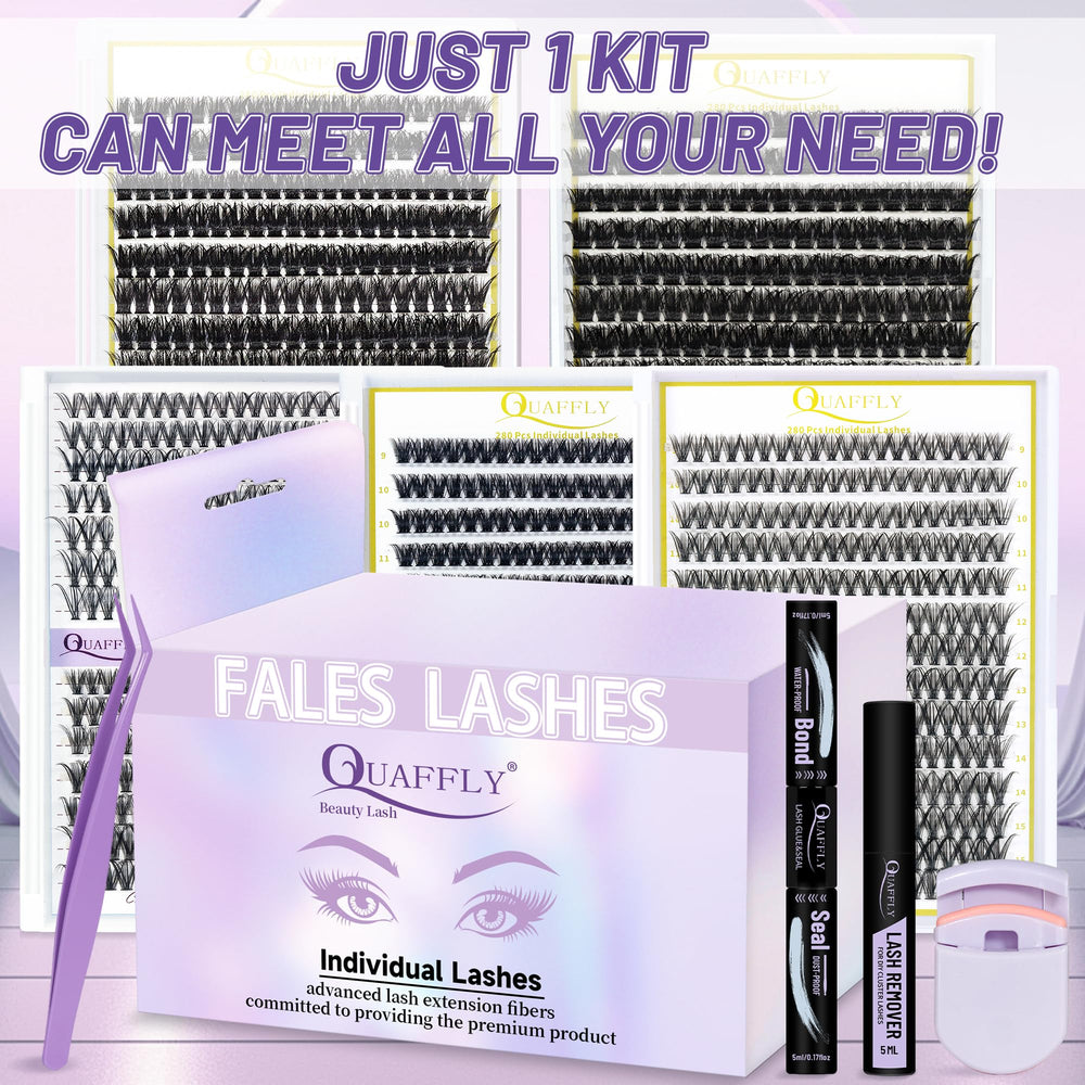 Colle et sceau QUAFFLY pour une tenue fiable des cils