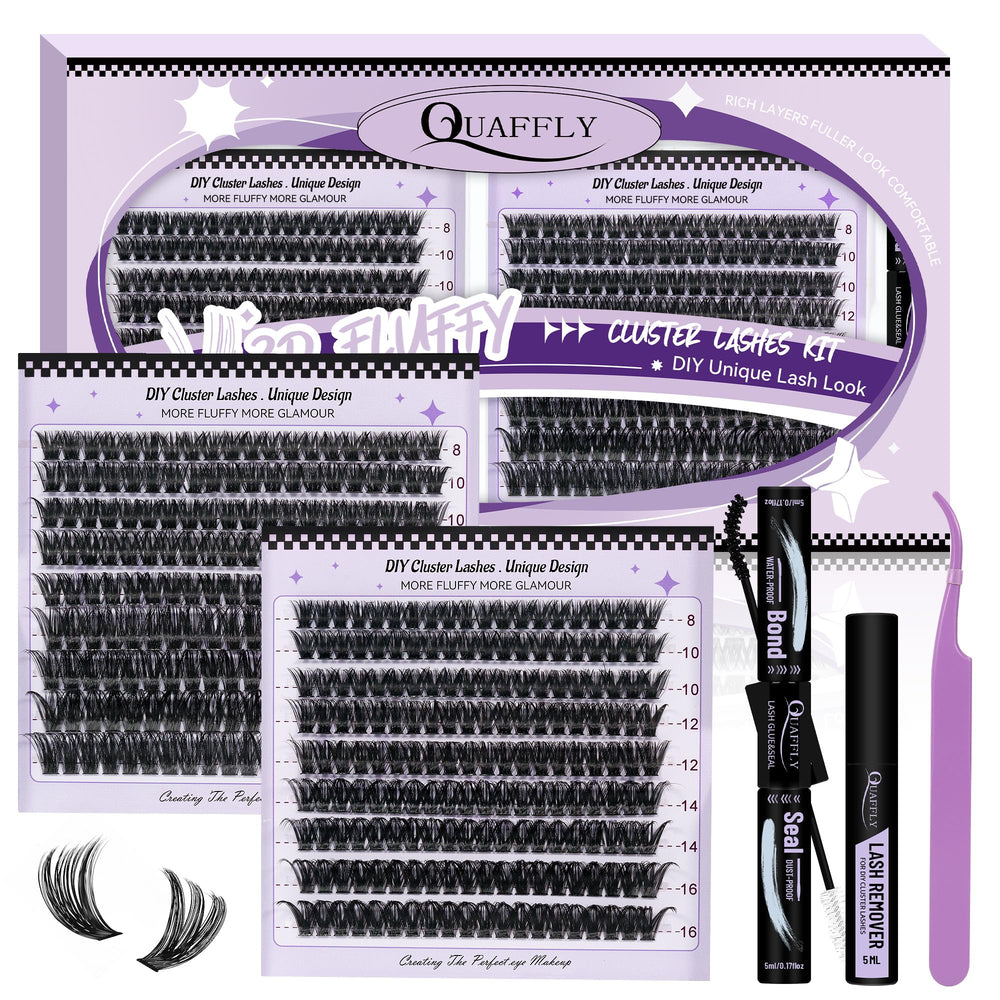 Kit QUAFFLY Volume Cils Grappes pour un volume personnalisable et rapide.