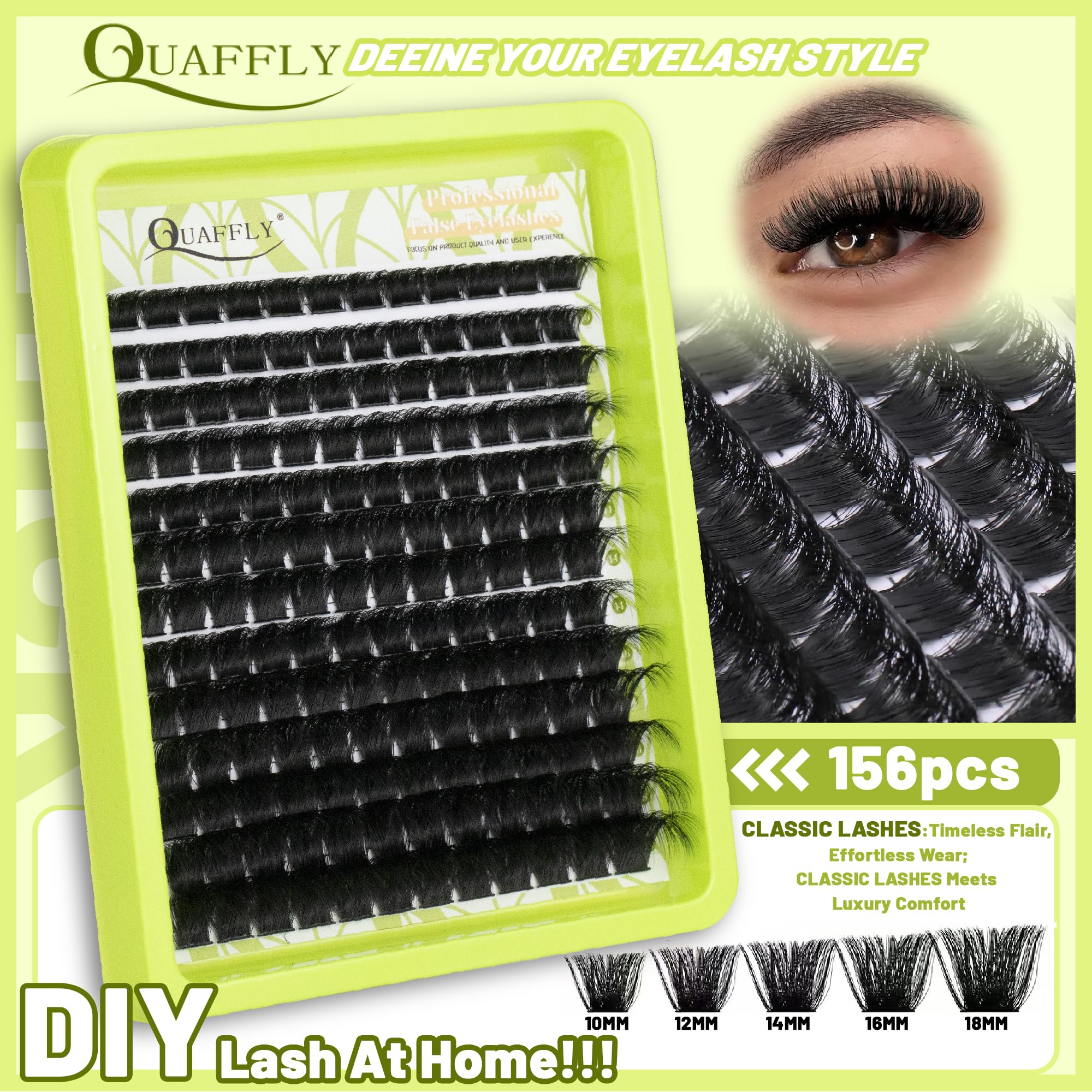 QUAFFLY palettes-cils-4-styles permettent de varier les looks du naturel au glamour.