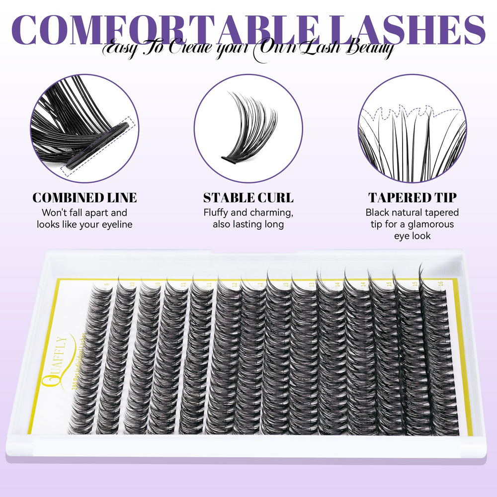 Pinces de précision QUAFFLY pour poser les cils avec précision