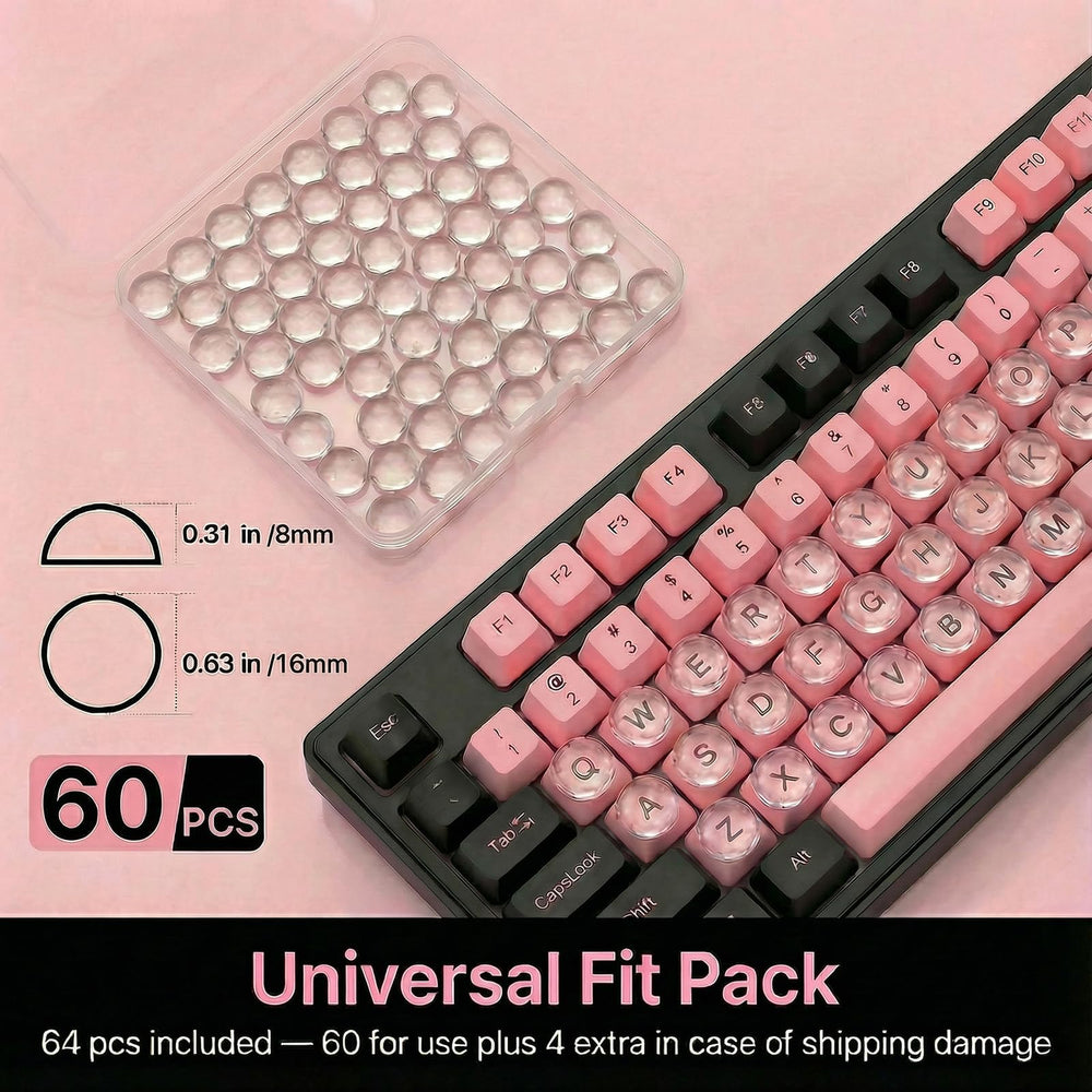 Quafochi texte lisible bruit reduit sur clavier transparent
