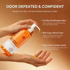 QualiLife Persimmon Gel Douche – ingrédients huile-olive offrant hydratation naturelle.