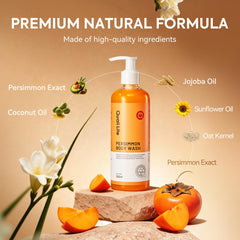 QualiLife Persimmon Gel Douche – neutralisation-odeurs pour une sensation de propreté.