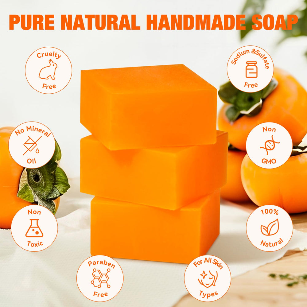 QualiLife Savon Persimmon : utilisation facile sur peau humide.