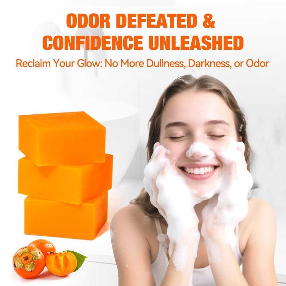 QualiLife Savon Persimmon : texture soyeuse et nettoyage en douceur.