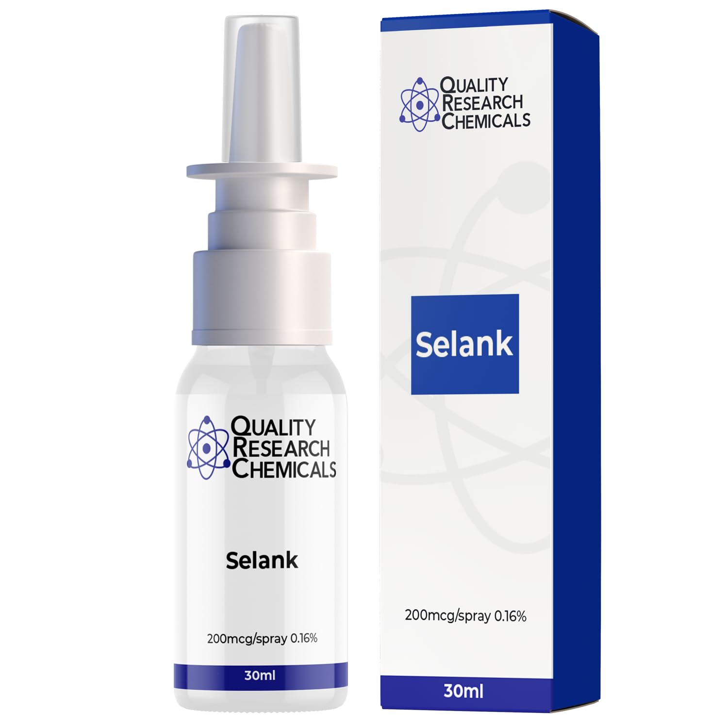 Quality Research Chemicals Selank TP-7, bouteille spray 30 ml, dosage précis.