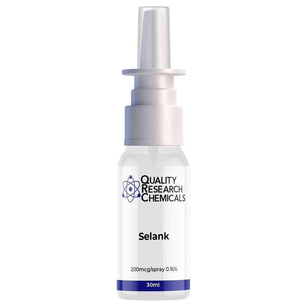 Quality Research Chemicals Selank TP-7, etiquette securisee avec informations claires.