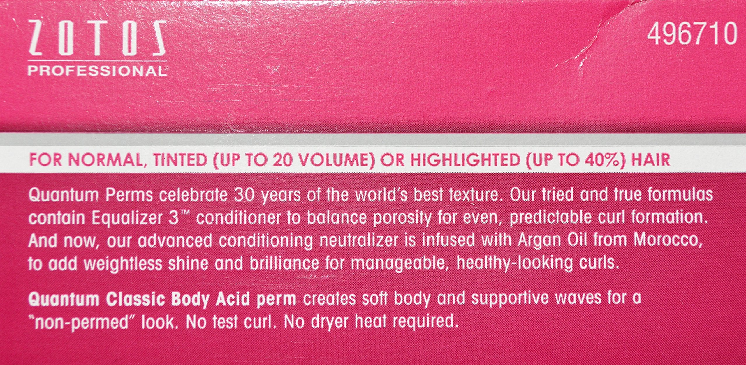 Quantum Classic Body Acide Perm – après traitement, cheveux éclatants et soignés.