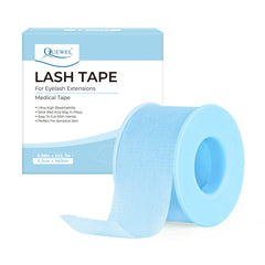 QUEWEL Lash Tape bleu, adhérence parfaite sans résidu pour extensions.