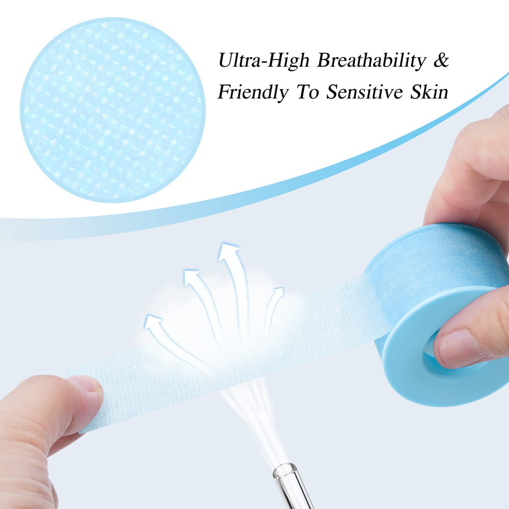 QUEWEL Lash Tape bleu, douceur adaptée aux peaux sensibles et retrait sans irritations.