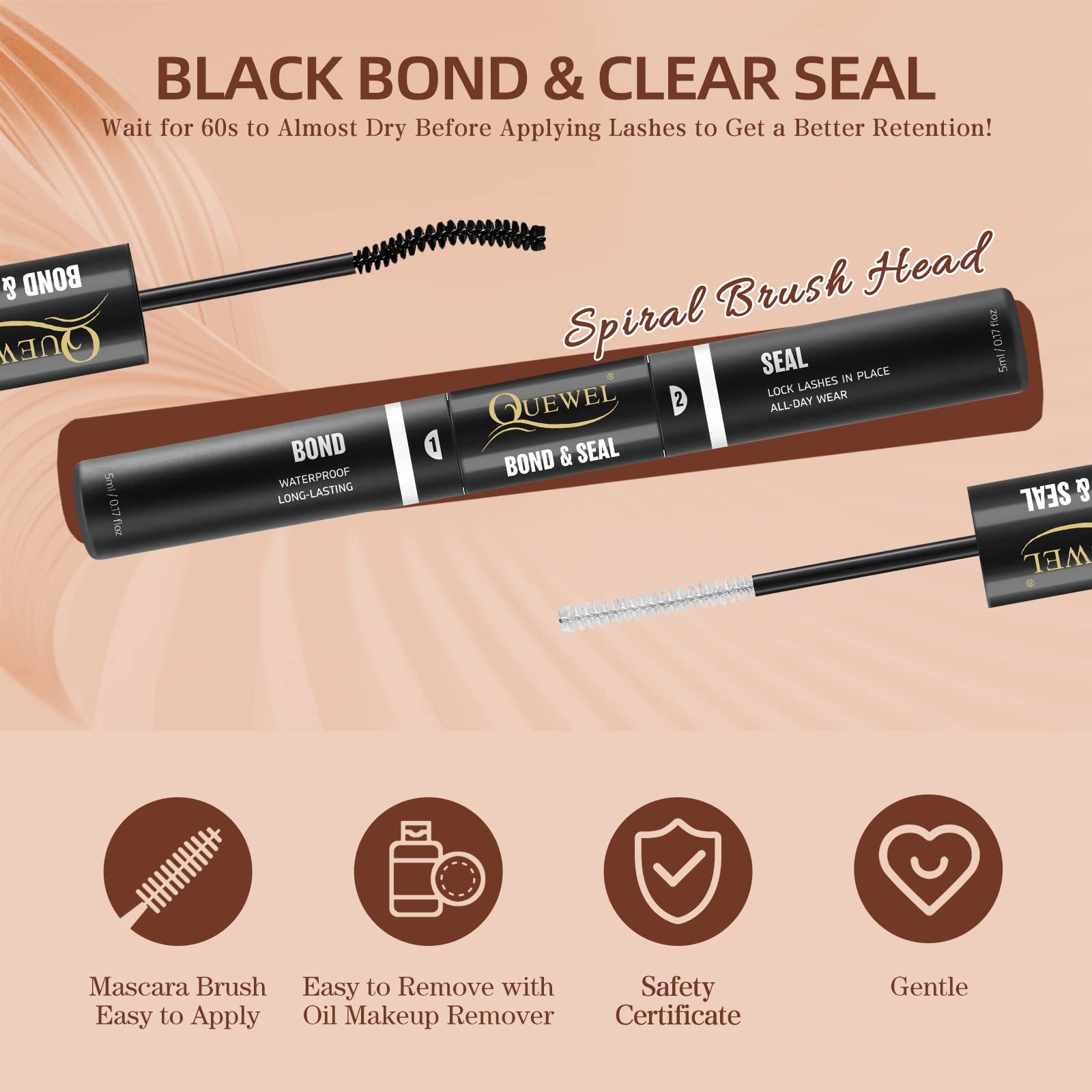 QUEWEL longueurs cils 8-16 mm variées pour des styles subtils ou dramatiques