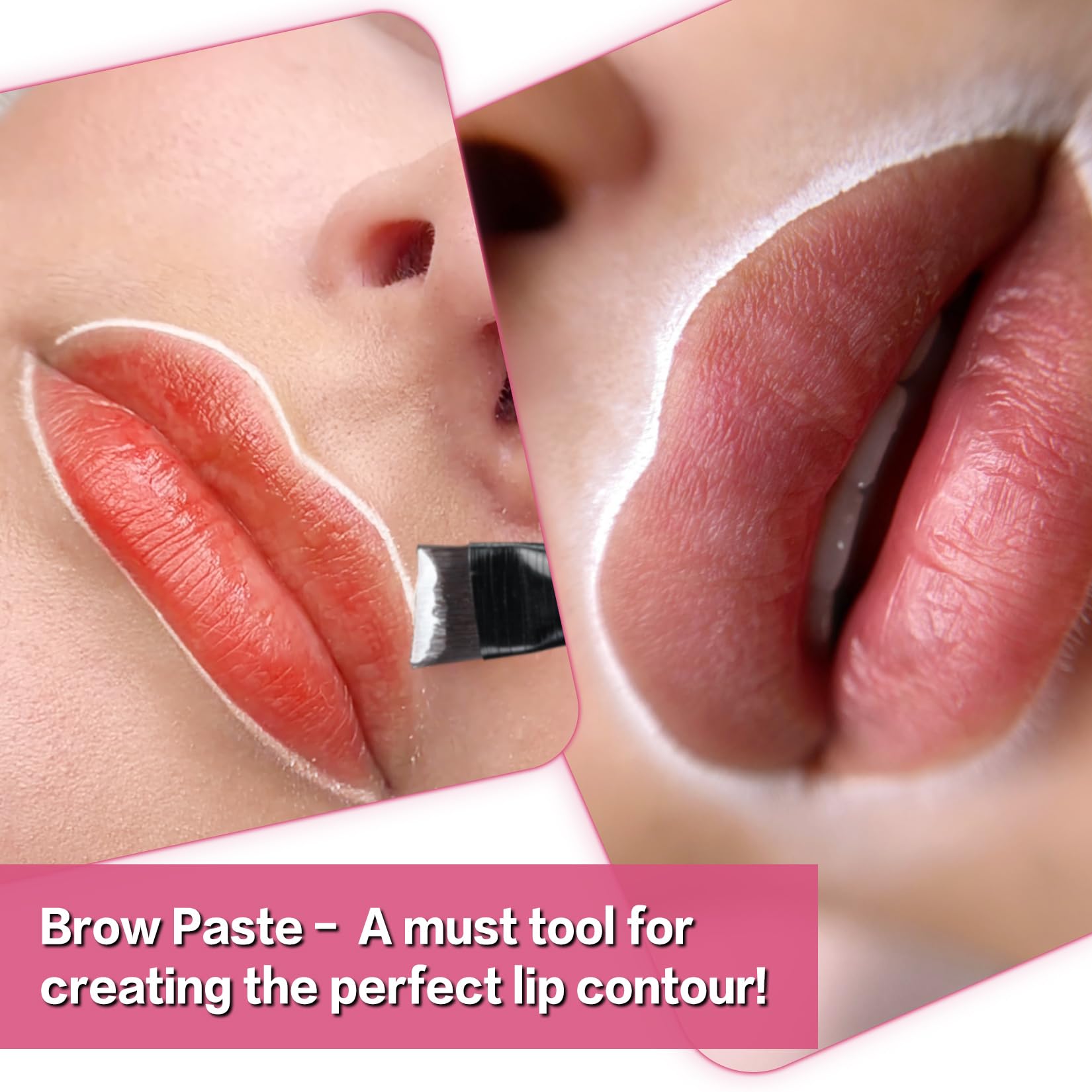 Contour des sourcils sur mannequin pour pré-dessin facile.