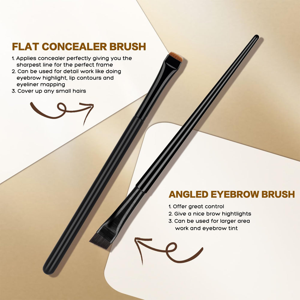 Ensemble de brosses QUEEJOY pour sourcils, polyvalence