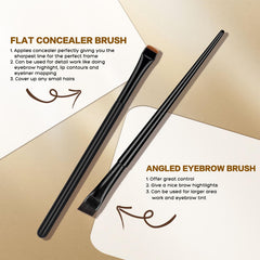 Ensemble de brosses QUEEJOY pour sourcils, polyvalence