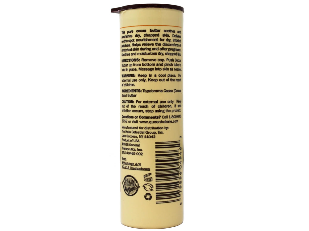 Queen Helene Beurre cacao stick – talons secs hydratés pour un confort quotidien.