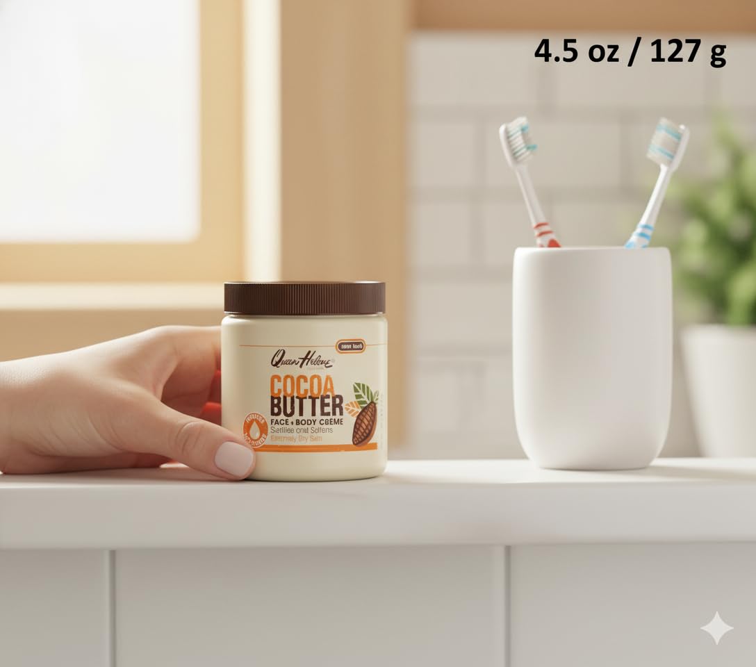 Queen Helene Crème cacao usage quotidien facile et pratique.