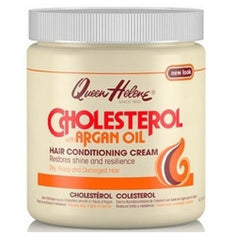 Crème Cholesterol Queen Helene à l’huile d’argan pour cheveux secs et frisés