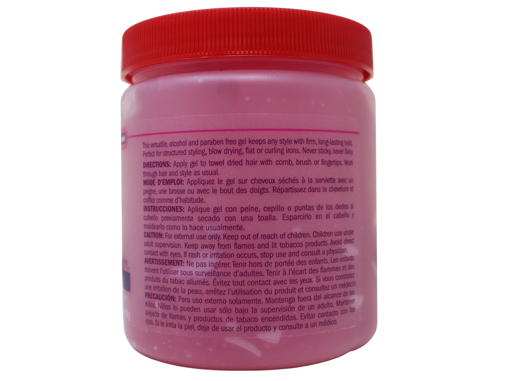 Queen Helene gel-coiffant aidant à structurer boucles et mèches pour un aspect naturel.