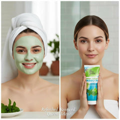 Réduction de brillances avec le masque menthe Queen Helene Mint Julep