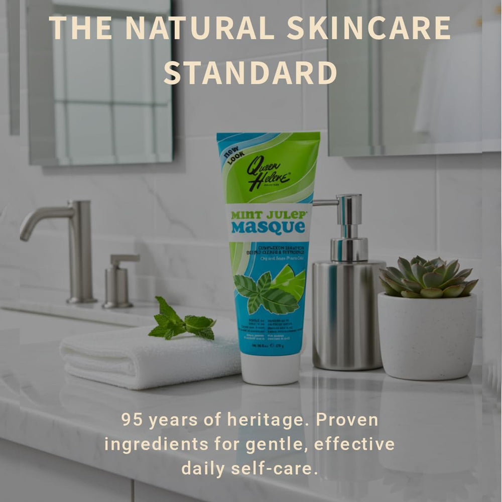 Sensation fraîcheur mentholée du masque Queen Helene Mint Julep sur le visage
