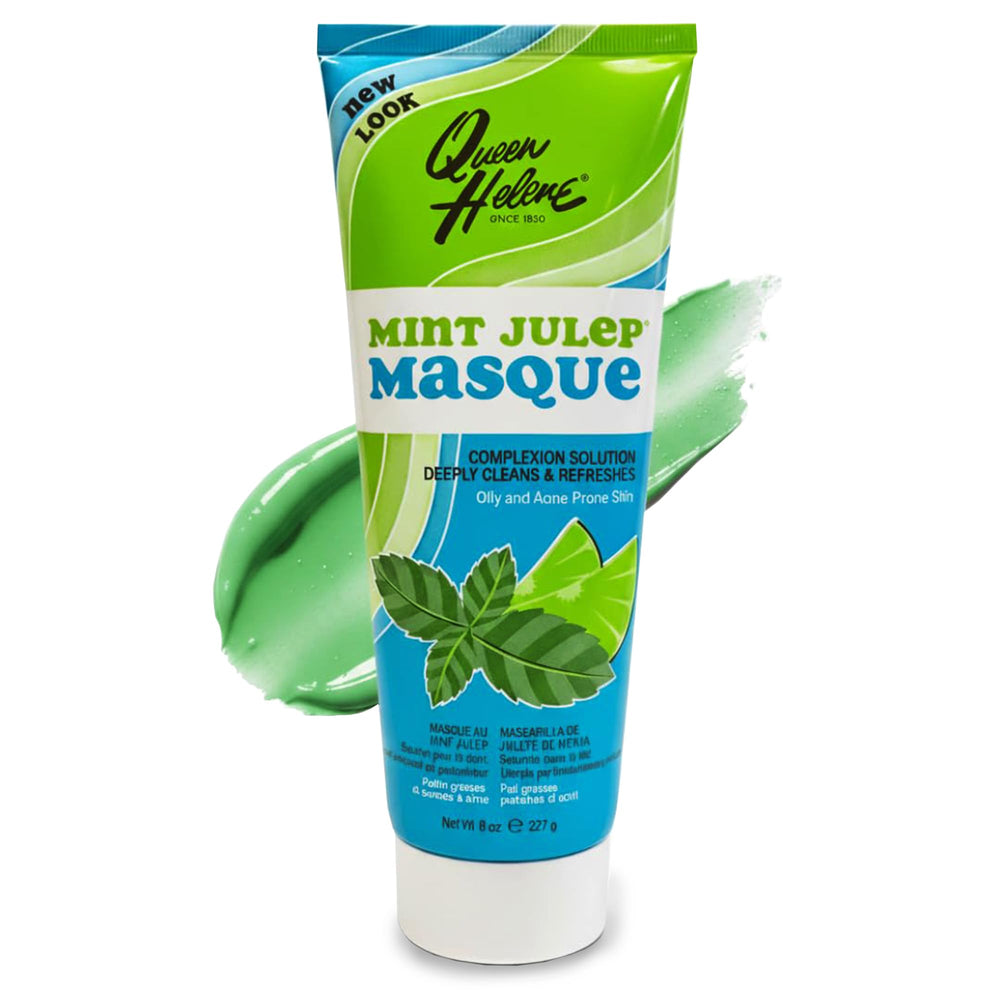Application du masque Queen Helene Mint Julep pour purifier les pores et rafraîchir la peau